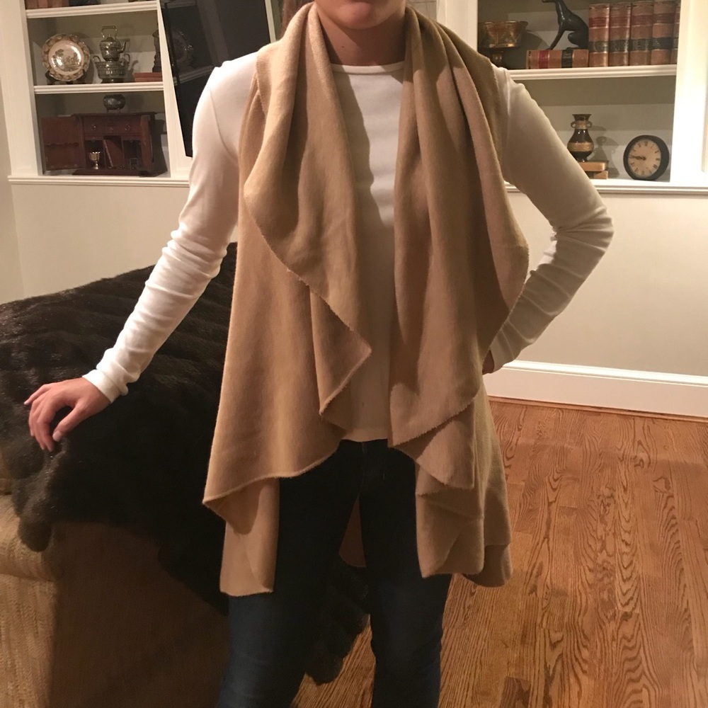 Sleeveless Light Brown/Tan Sweater - NEVER WORN!